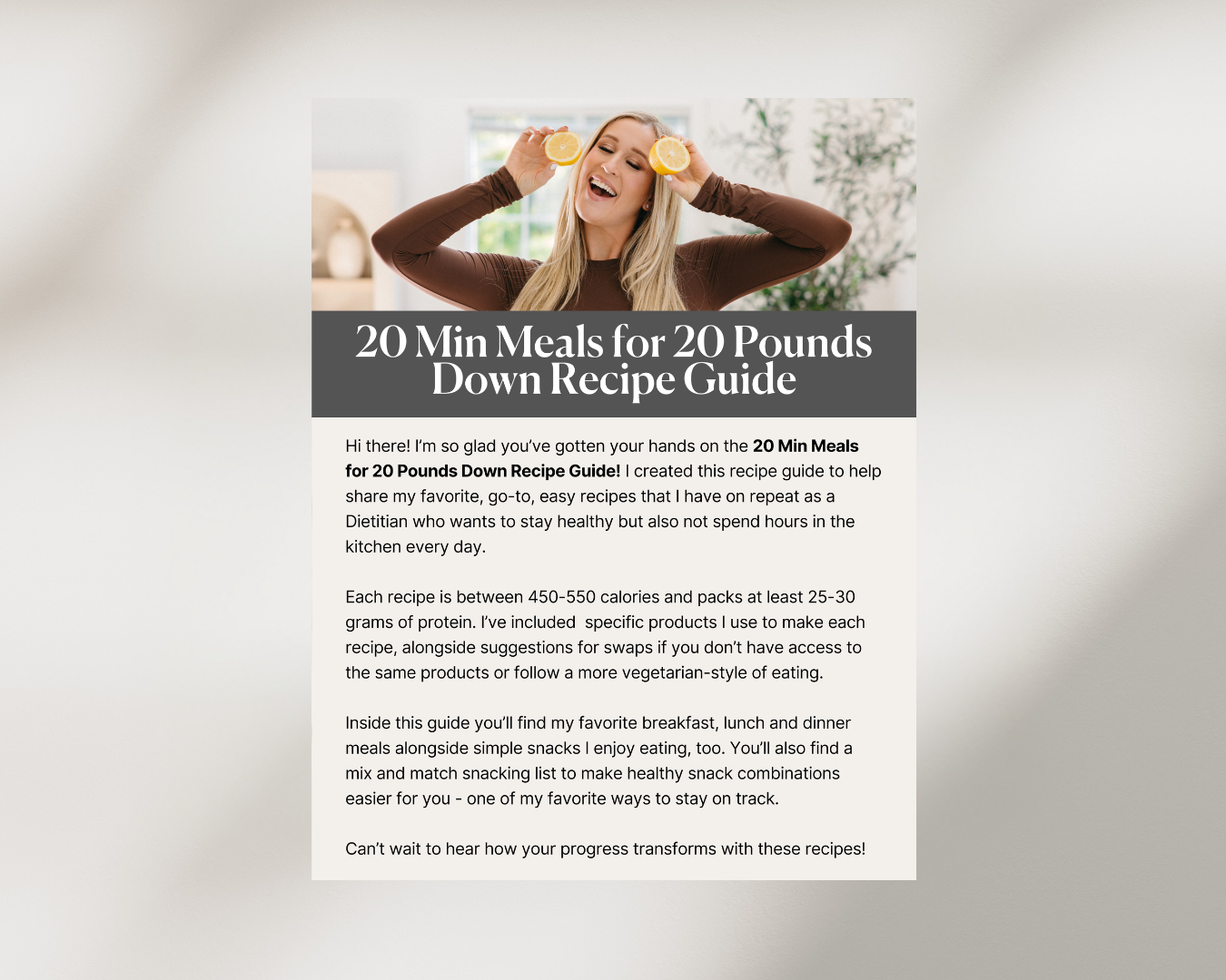 20 Min Meals Guide