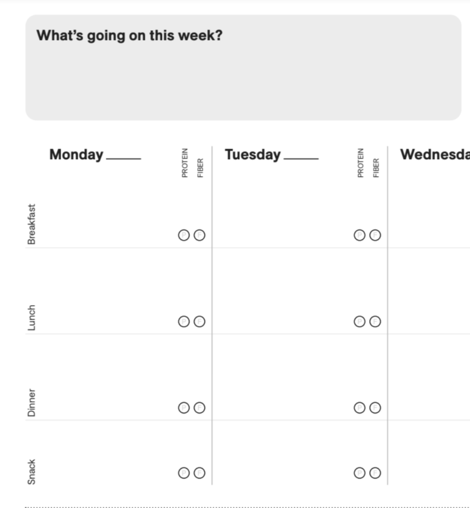 Hot & Healthy Planner Pad